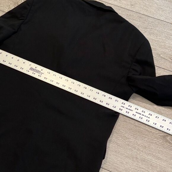 Tommy Hilfiger Black Wool Sport Jacket Suit Blazer Men's 42R Vintage - Picture 9 of 9